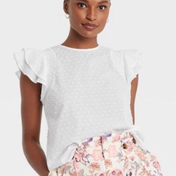 Who What Wear New Women’s Top Sleeveless Ruffle Blouse XS S NWT - Picture 12 of 12